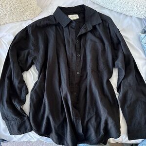 black linen button up 🖤
